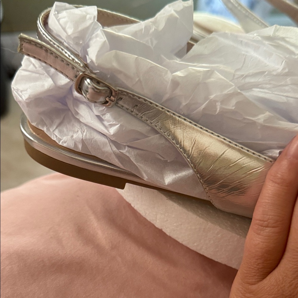 Bcbgeneration Silver Slingback Heels - image 5